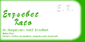 erzsebet kato business card