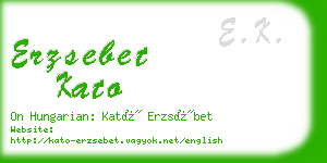 erzsebet kato business card